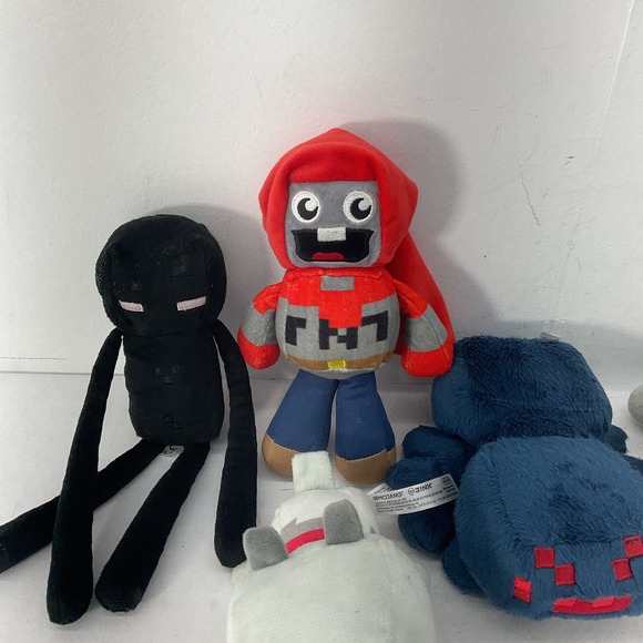 Used LOT Minecraft Character Plush Dolls Toys - Picture 2 of 8